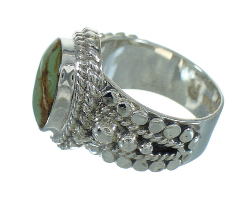 Southwestern Turquoise Sterling Silver Jewelry Ring Size 5 RX87577